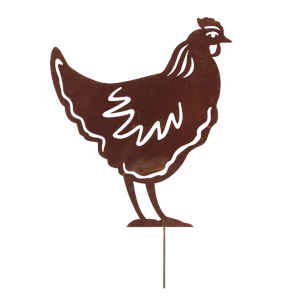 Garden Decoration Chicken On a Stick - Large