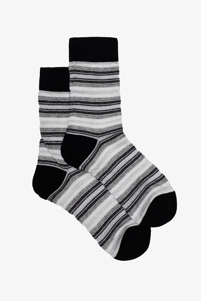 Ankle sox licorice stripe