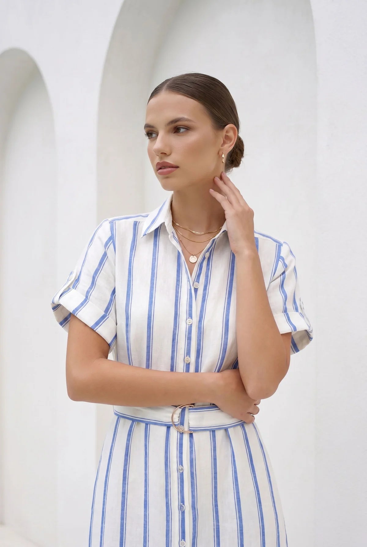 GDS Lyra Linen Dress