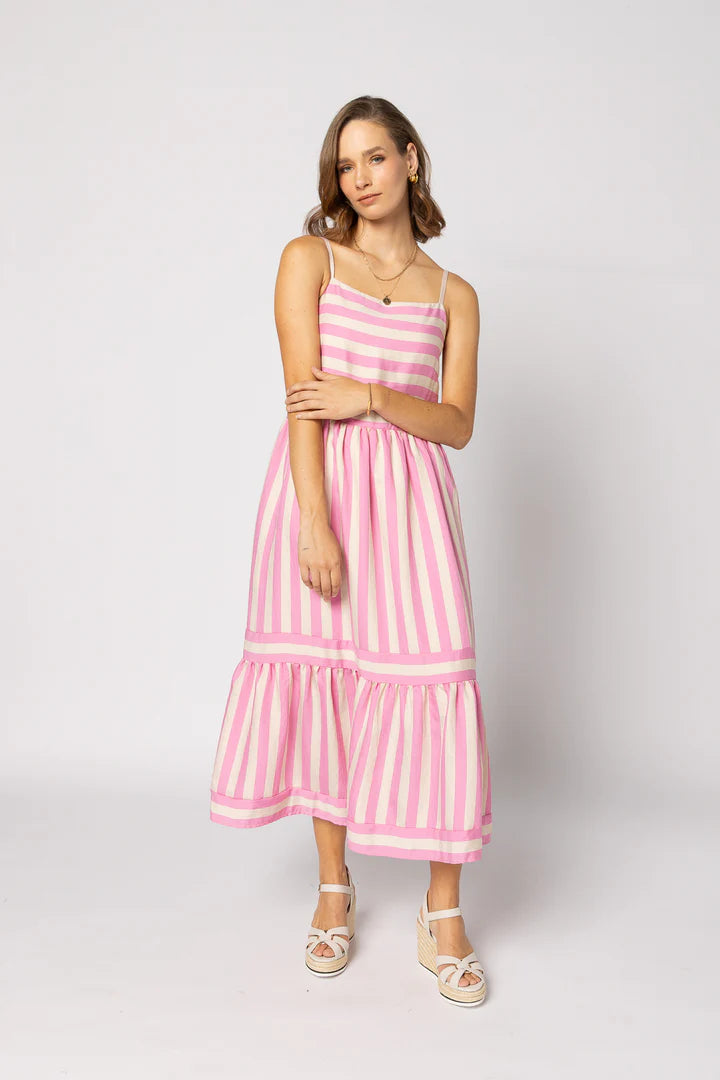 Olivia Dress - Candy Stripe