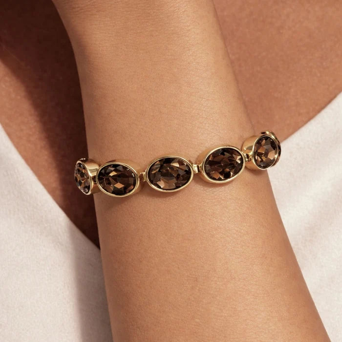 Dyrberg Kern Opaline Gold Bracelet, Brown