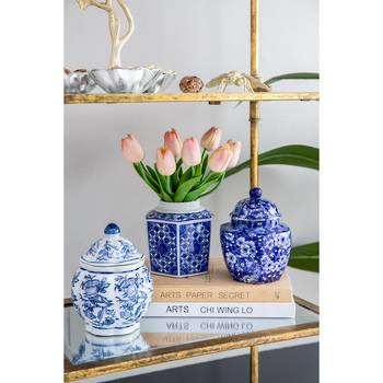 Blue & White Decorative Jars