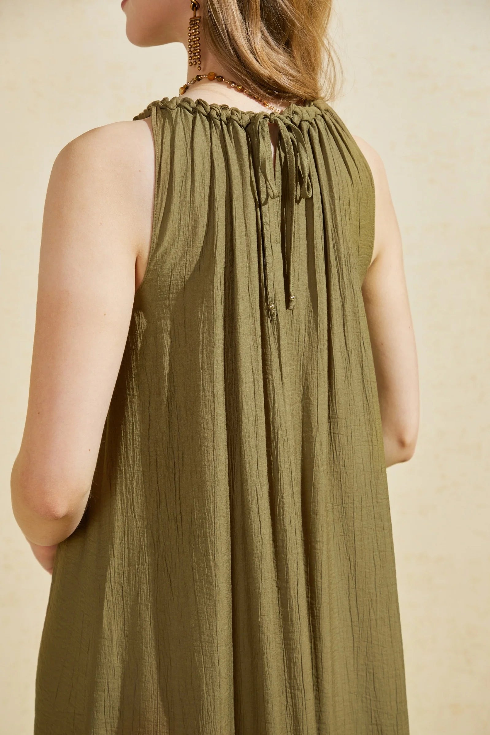 Mason Long Dress Kakhi 08