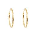 Gold hoop beaten smooth