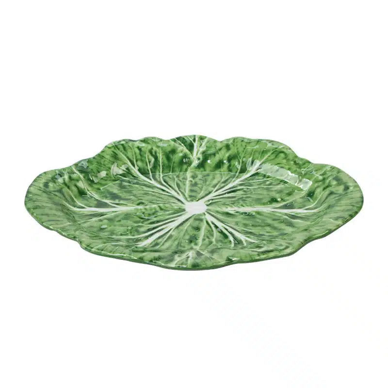Melamine Cabbage 50cm Oval Platter - Green