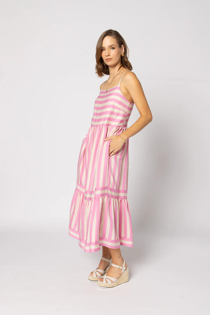 Olivia Dress - Candy Stripe