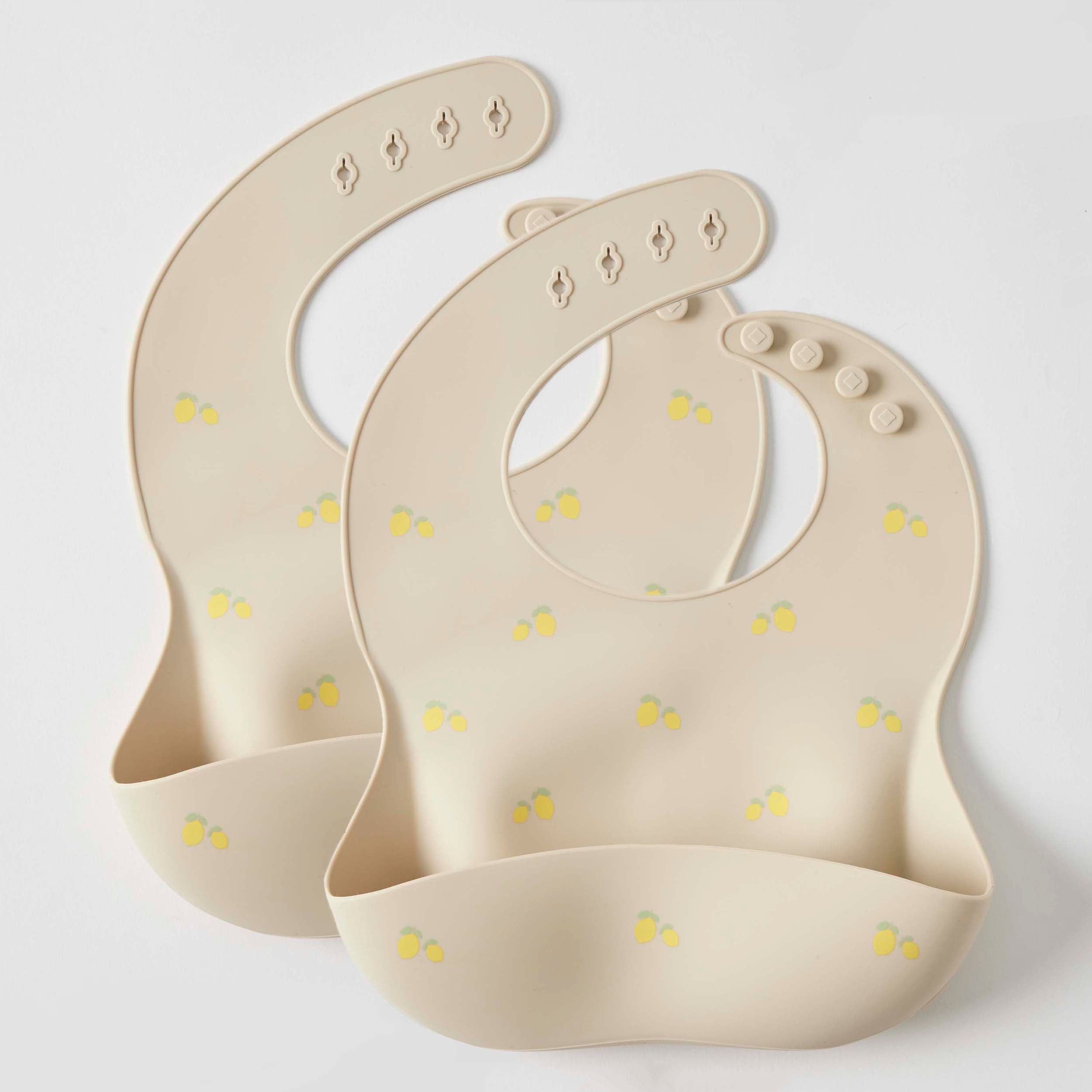 Lemon Silicone Bib