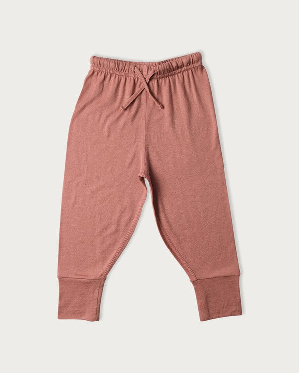 Merino Cuff Legging - Rose - 3 Yr